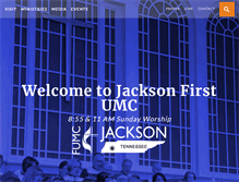 Tablet Screenshot of jacksonfumc.org